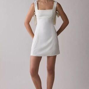 Urban Outfitters White Dress with tie bows